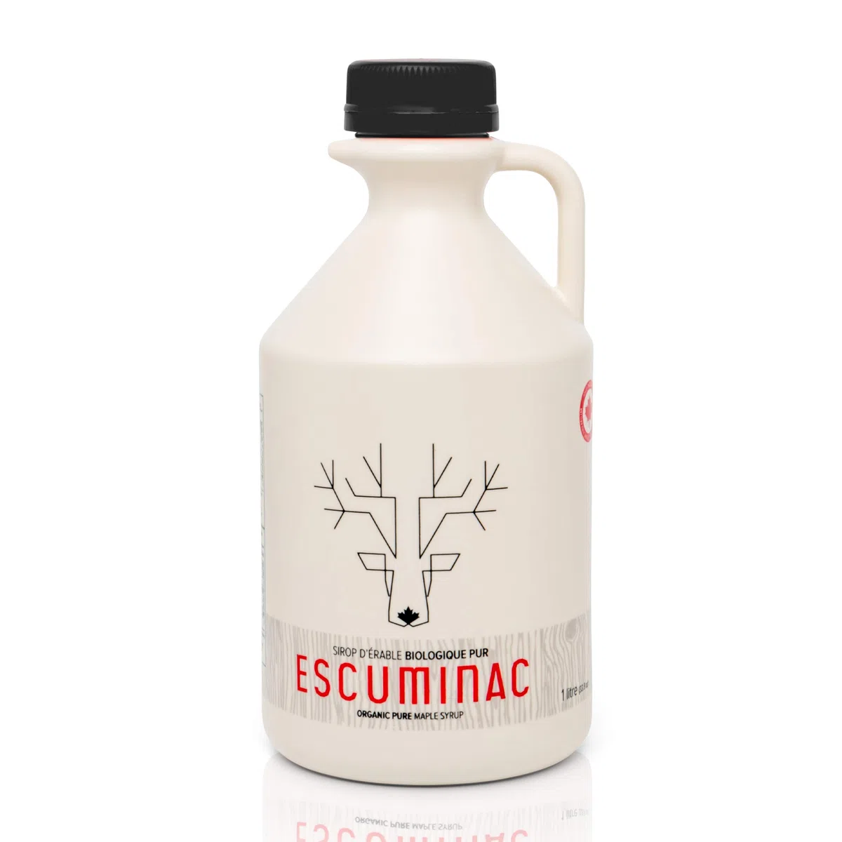 Escuminac Récolte Tardive, Sirop d'Érable Canadien, 100% Pur et Certifié Biologique. Sirop d'Érable Artisanal, Canada Catégorie A Foncé Goût Robuste, 1L