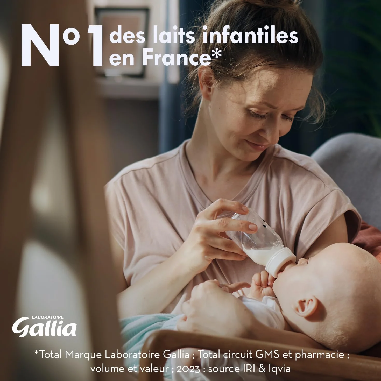Laboratoire Gallia - Calisma 2ème âge - Lait en Poudre Enrichi en Vitamines A, C & D - Sans Huile de Palme - Bébé de 6 à 12 mois - Lot de 3x1,2kg