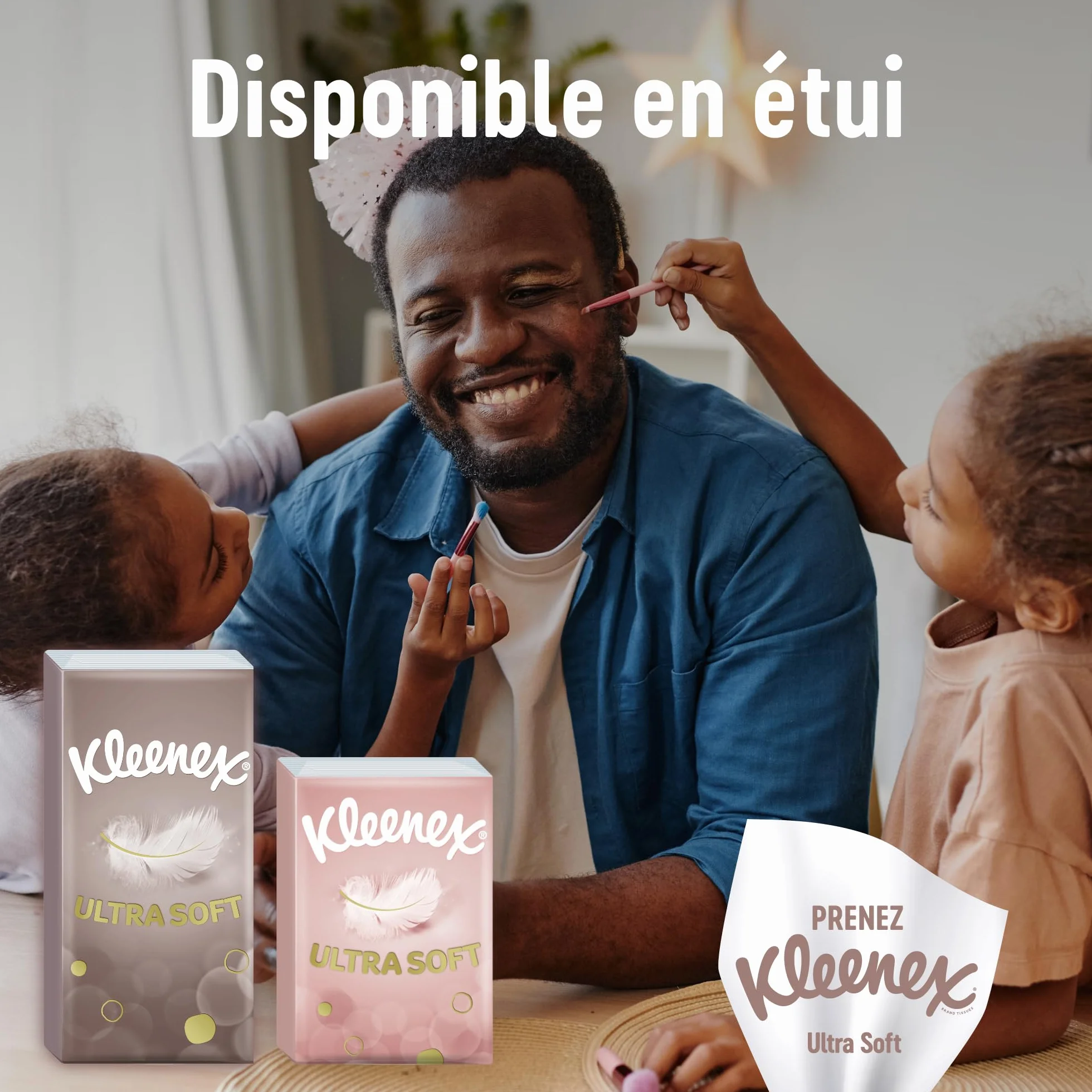 KLEENEX - Mouchoirs boîte Ultra-soft (24 boîtes de 64 mouchoirs) - doux et soyeux qui laissent une sensation de bien-être sur la peau - Fabriqué en France