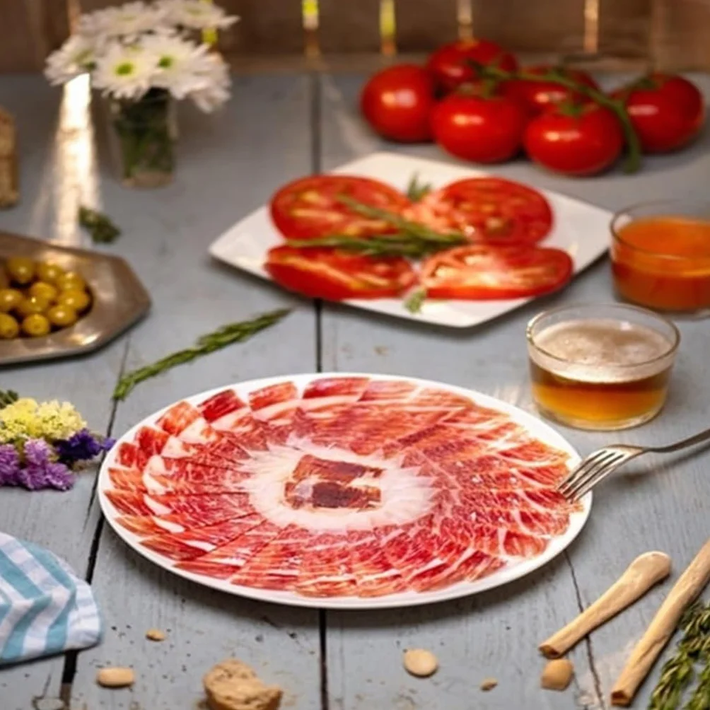 Jambon Serrano Gran Reserva Espagnol Entier avec Os 6,5–7,5 kg | Affiné 15+ mois | Jamón Serrano avec os | Sans additifs | Certifié UE (ETG) | Produit d’Espagne par The Black Hoof