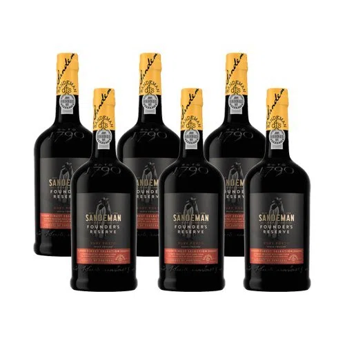 Sandeman Founders Réserve - Vin de Porto - Lot de 6