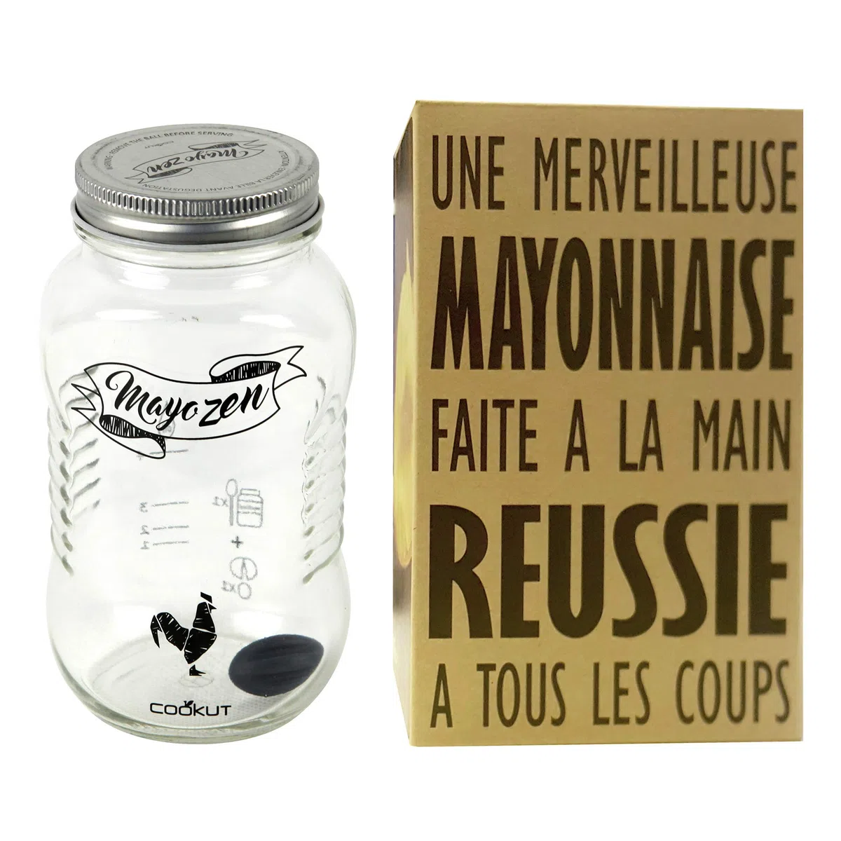 COOKUT Mayozen - Amazing Mayonnaise artisanale en 1 minute - Transparent