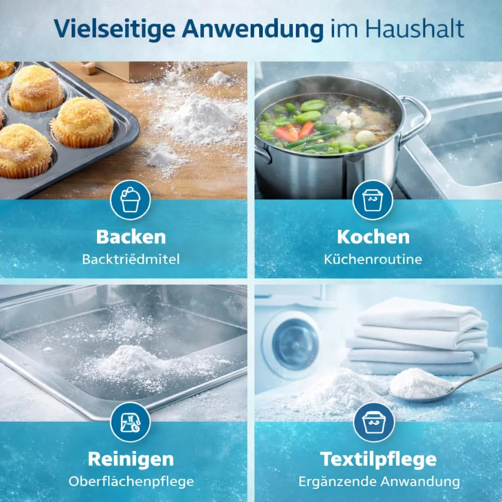 GiDeli Bicarbonate de Soude Qualité Alimentaire 30kg - Poudre de bicarbonate de sodium sans additifs - Idéal pour cuisiner, pâtisser, laver et nettoyer - Utilisation polyvalente dans la maison