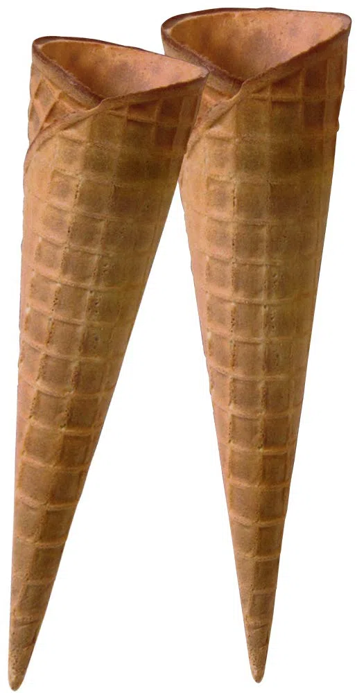 Lot de 250 cônes pour glace format petit en papier gaufré sans gélatine cônes Wafer Small Gluten Free Ice Cream pour glaces