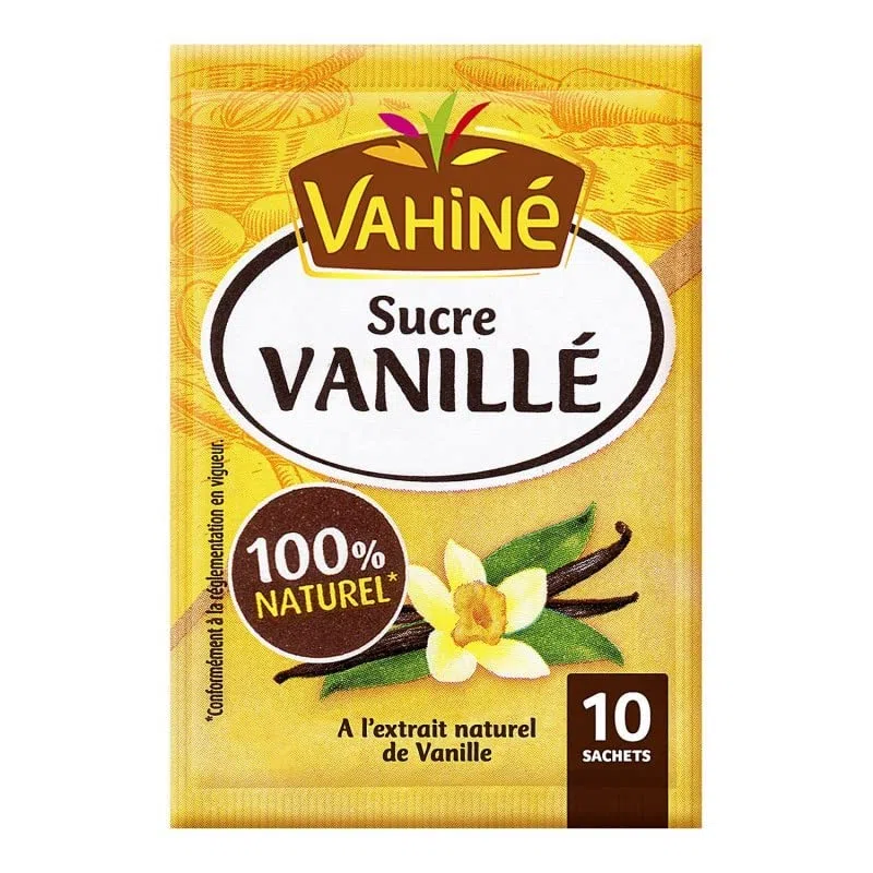 Sucre Vanillé VAHINÉ - La touche parfaite pour vos pâtisseries maison - 75g - Le Lot De 4