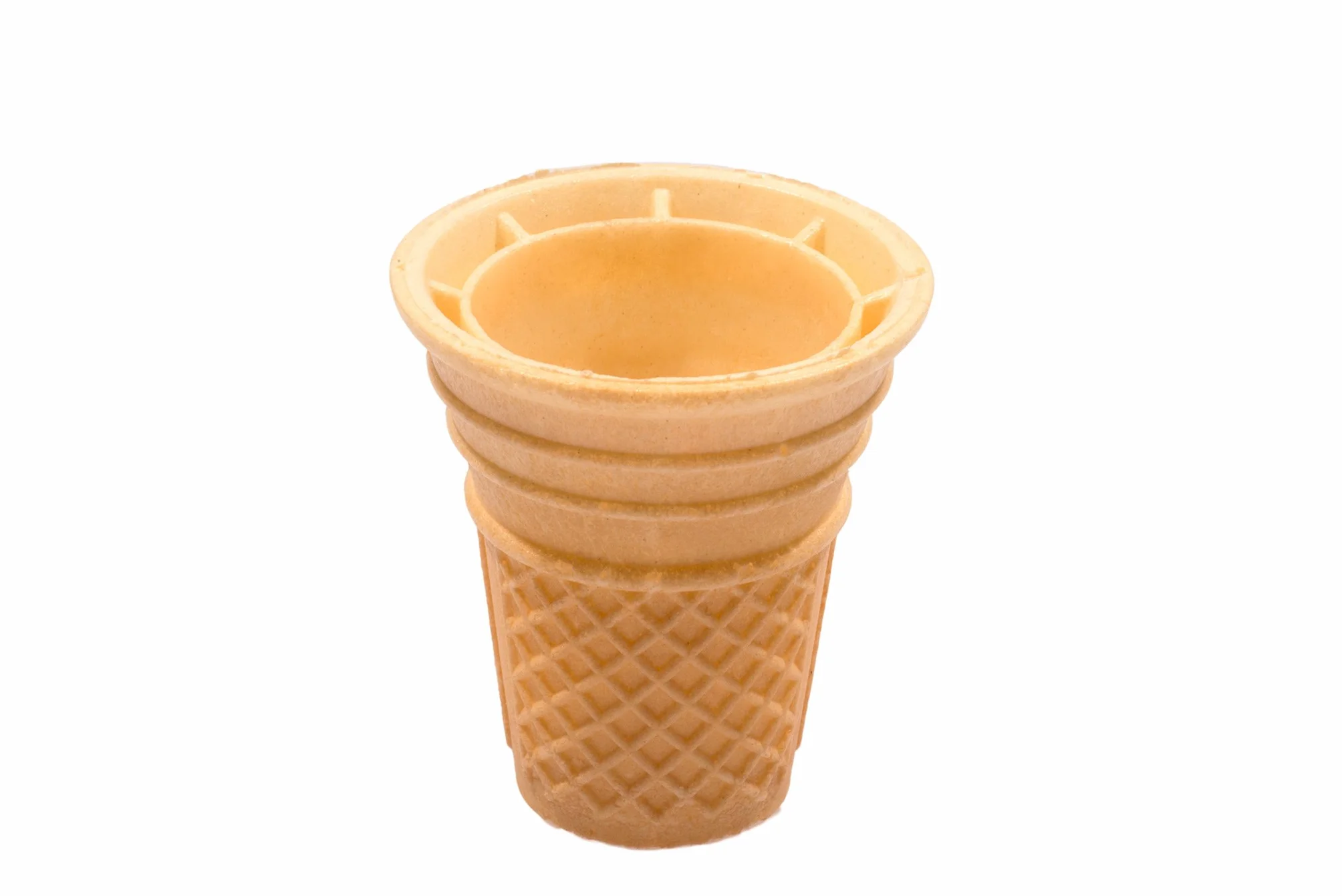 PJaspert Eiswaffeln | Gobelets de gaufrette grands 70xØ64mm avec une bordure double (108 pièces)