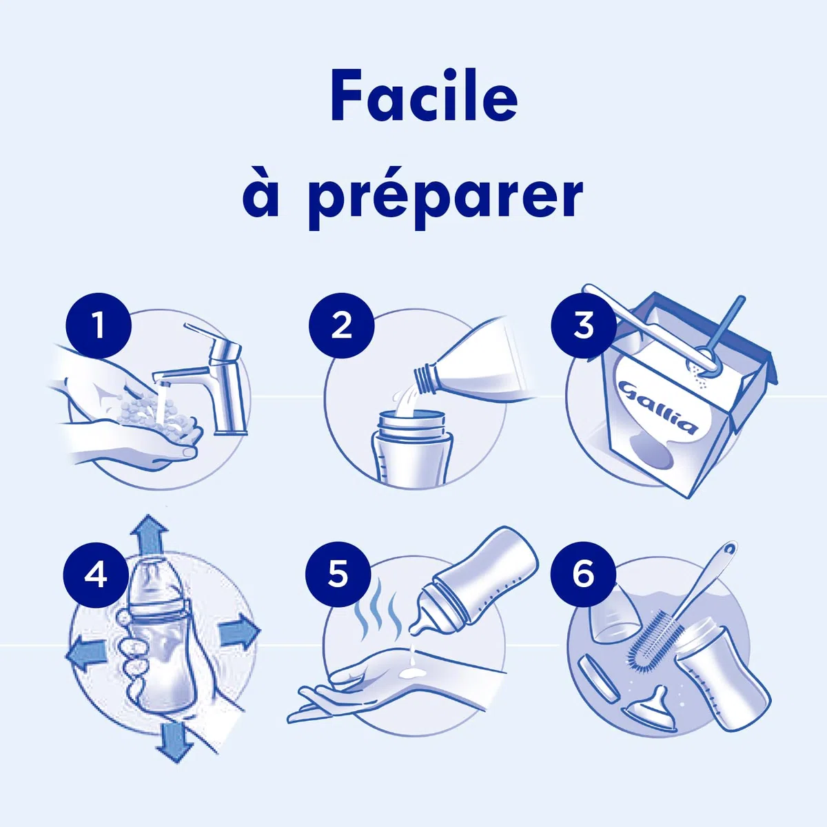 Laboratoire Gallia - Calisma Croissance 3ème âge - Lait en Poudre pour Bébé - Sans Huile de Palme - Lait Bébé dès 12 mois - Lot de 3x1,2kg