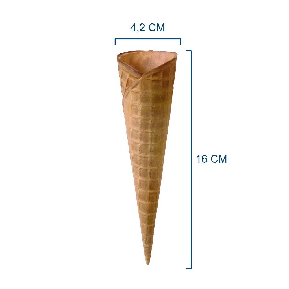 Lot de 250 cônes pour glace format petit en papier gaufré sans gélatine cônes Wafer Small Gluten Free Ice Cream pour glaces