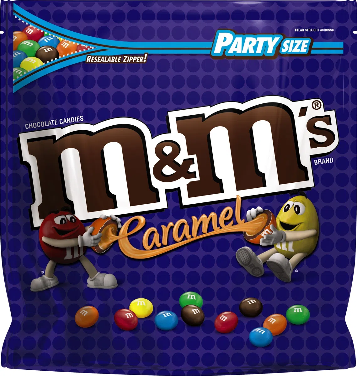 American Caramel M&M's Large 1077g 38 oz Bag