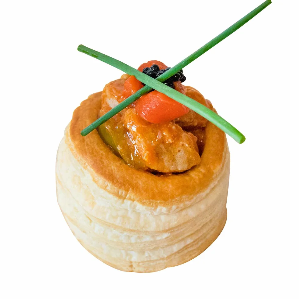 Vol au Vent de pâte feuilletée ronde Mariola 75 mm Vitarvi 60 unités Pastel World