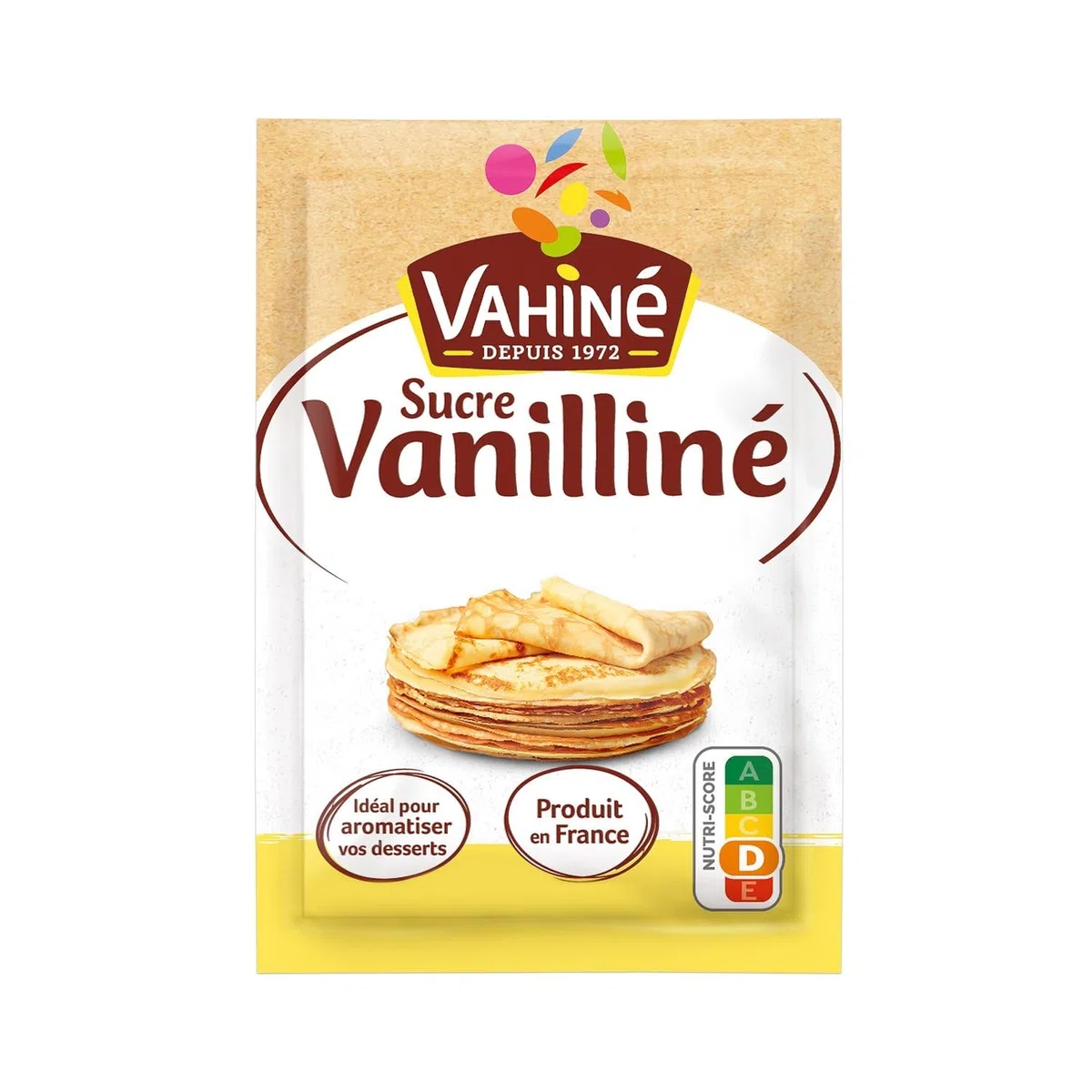 Sucre vanilliné 10 sachets VAHINE - les 10 sachets de 7,5 g Lot De 4 - Par Lot