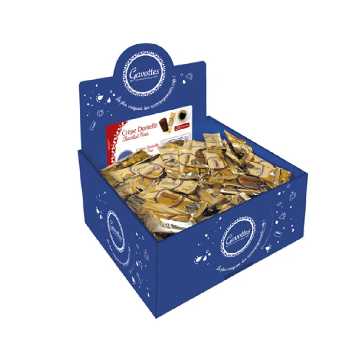 Gavottes Crêpe dentelle chocolat noir boîte 1 kg
