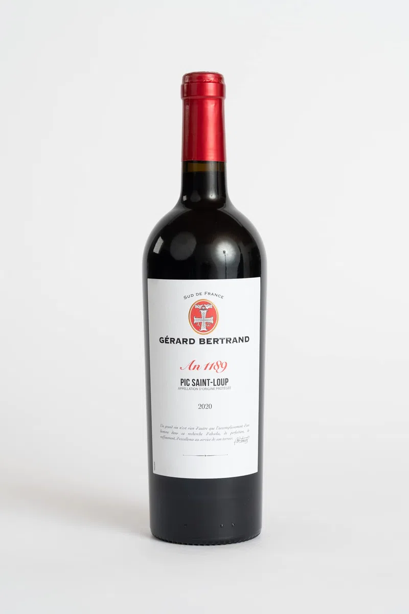 Gérard Bertrand Héritage "An 1189" 2024 – Vin Rouge AOP Pic Saint Loup – 6x75cl