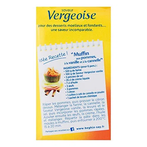 BEGHIN SAY - Vergeoise Blonde Vanille 500g : le sucre idéal pour des pâtisseries pleines de douceur ! - Le Lot De 4