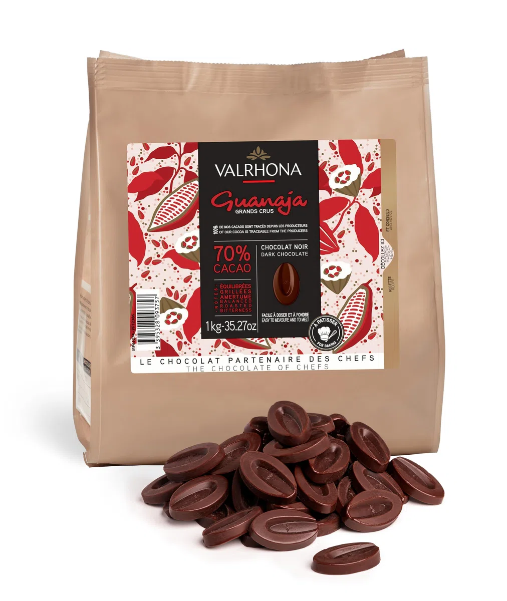 Valrhona - Les Sacs de Fève - Chocolat Noir - Guanaja 70% - 1kg