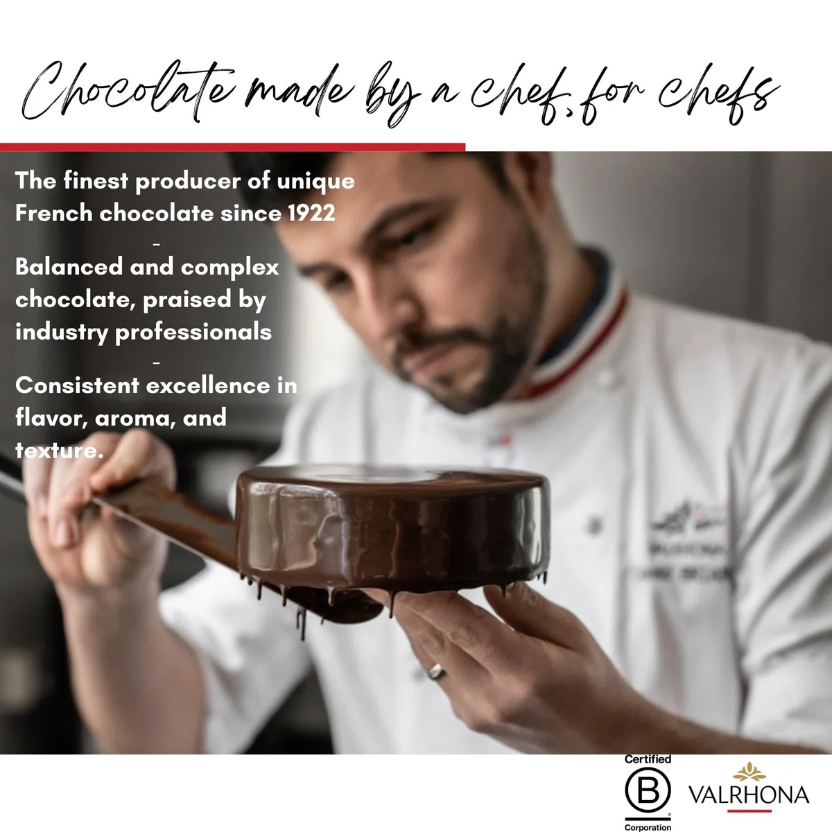 Fèves chocolat blanc IVOIRE Valrhona 1kg