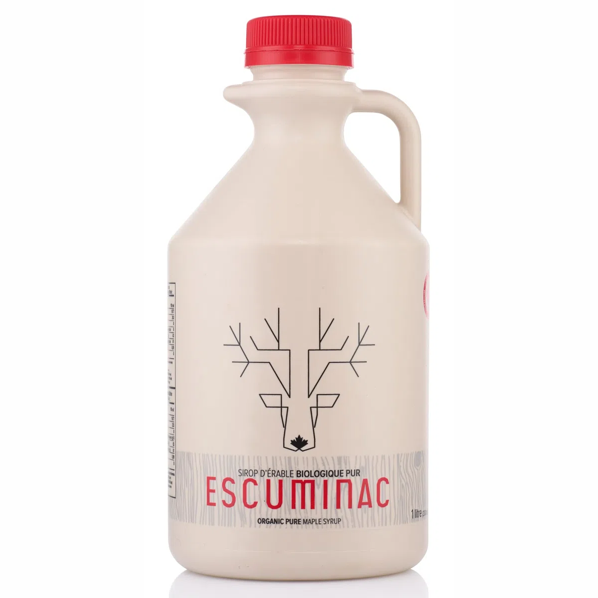 Escuminac Récolte Tardive, Sirop d'Érable Canadien, 100% Pur et Certifié Biologique. Sirop d'Érable Artisanal, Canada Catégorie A Foncé Goût Robuste, 1L