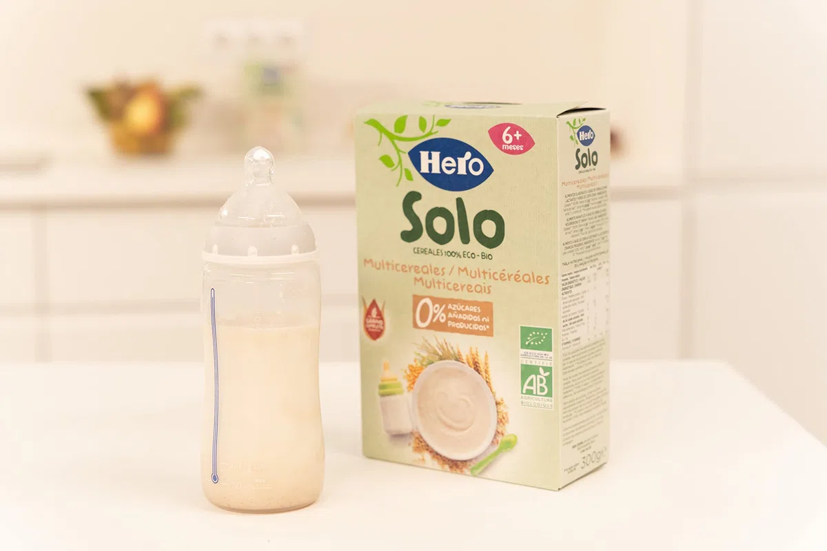 Hero Solo Bouillie Multicéréales Bio – Céréales Bio, Grain Complet, Sans Sucres Ajoutés et Sans Lait - pour Bébés Dès 6 Mois - Lot de 6 X 300 g