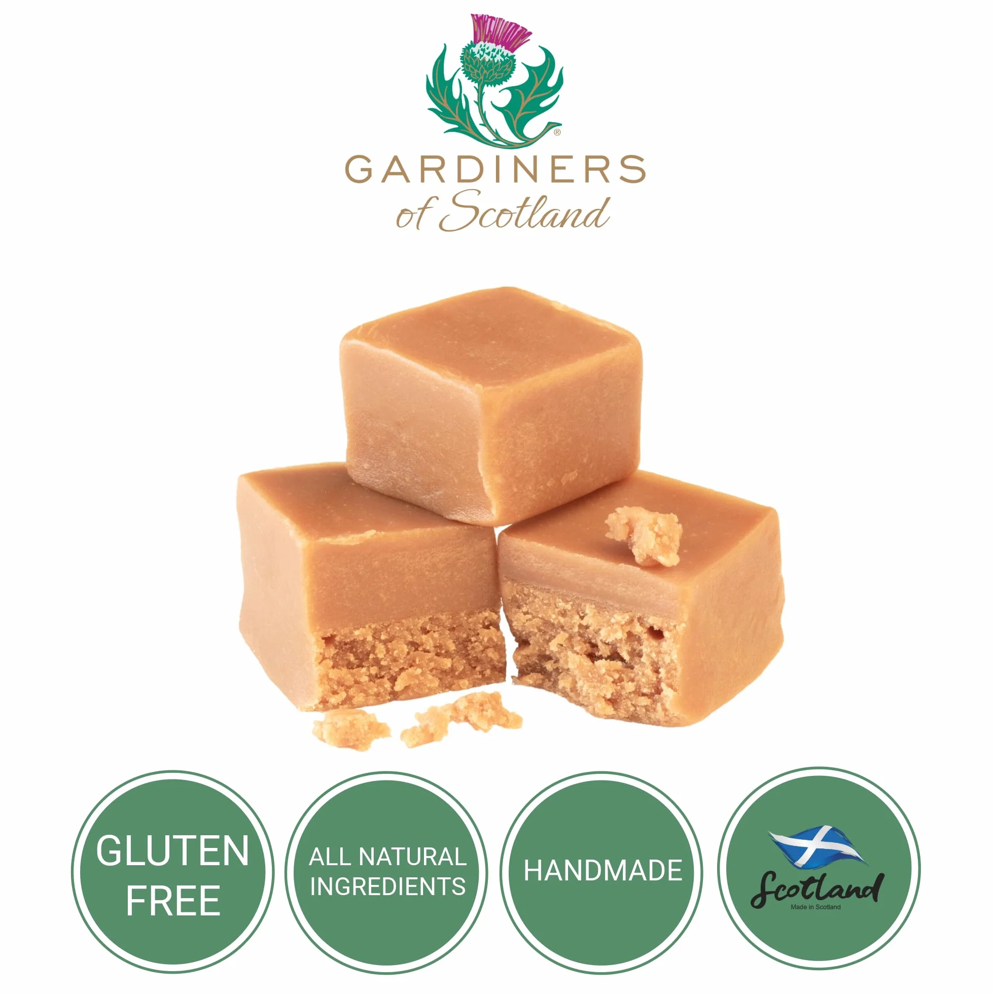 Steven Brown Lizzie McCoo tin of salted caramel fudge