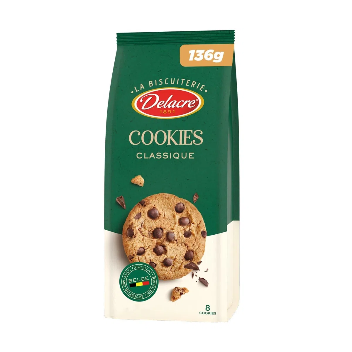 Cookies Pépites de Chocolat DELACRE COOKIES - 136g Lot De 4 - Par Lot
