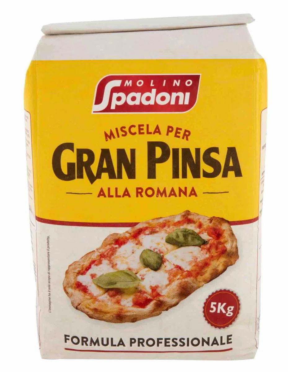 Farine de Blé Tendtre Péparation Spadoni Pour Gran Pinsa Alla Romana 5kg/Sac - Offres 1, 2, 3 et 4 Sacs (1 sac)