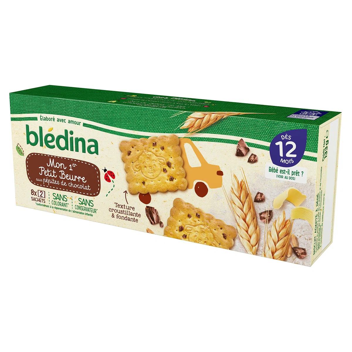 Blédina Mon 1er Petit Beurre aux Pépites de chocolat lot de 12