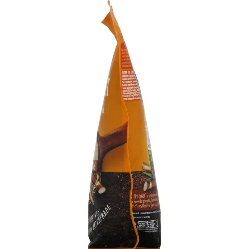 Alter Eco Sucre de Canne Complet Bio 500g - Poudre fine non raffinée pour une alimentation saine - Epicerie bio - Le Lot De 4