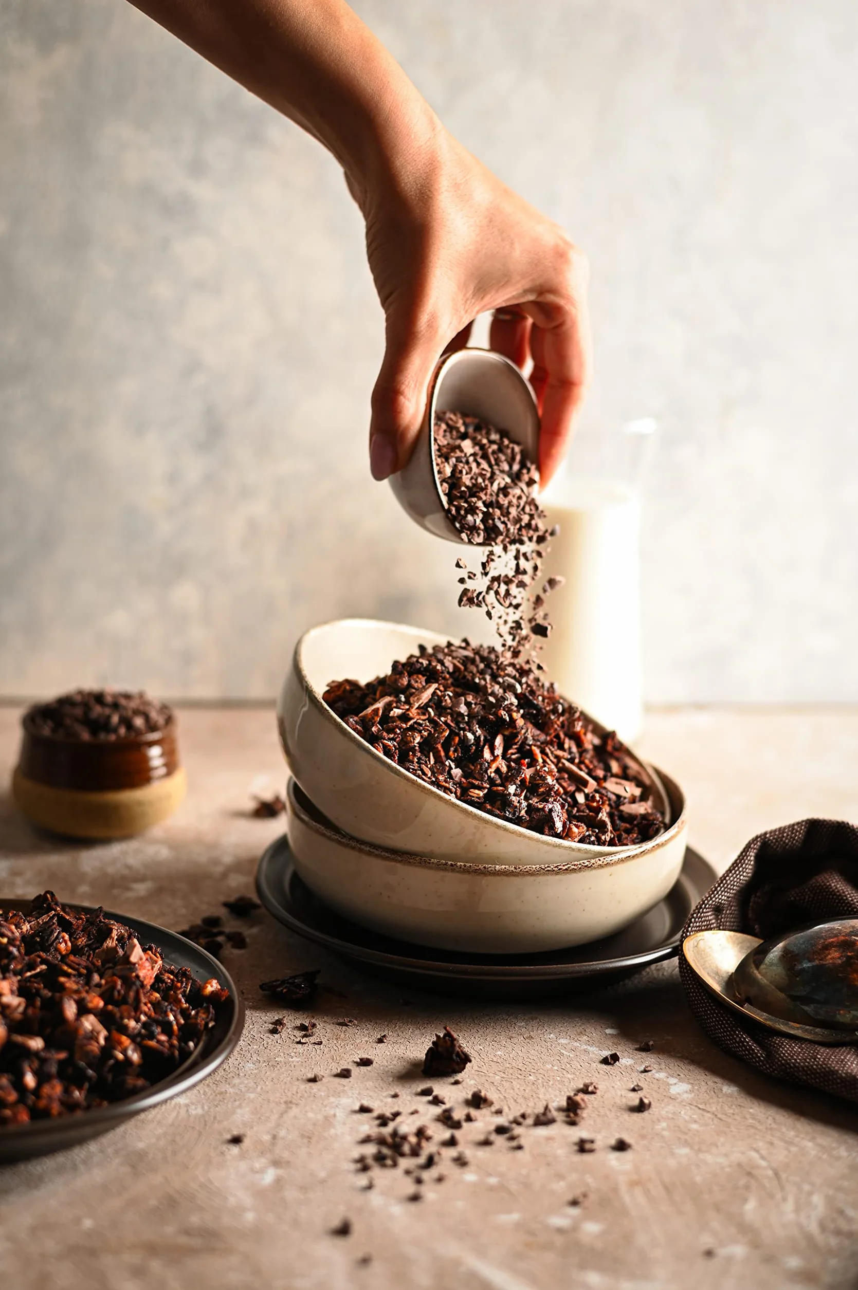 Biojoy Grué de Cacao BIO (1 kg), crus et sans sucre ajouté, Cacao nibs (Theobroma cacao)