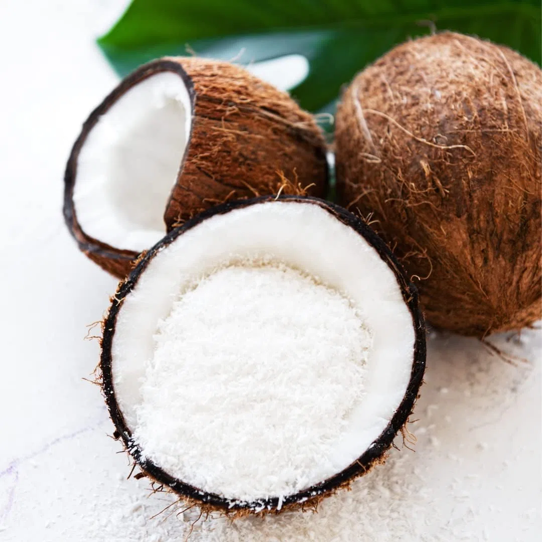 IDDA Herbal Noix de Coco Desséchée 1kg, Chair de Noix de Coco Crue Râpée pour Pâtisserie