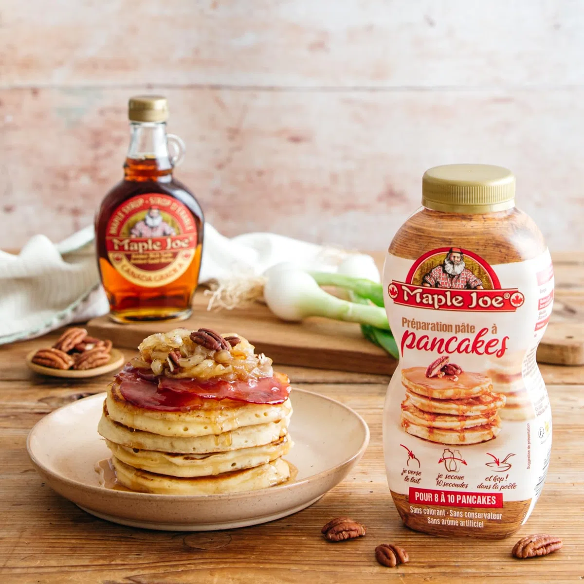 Lot de 12 Préparation à pancake 215g Maple Joe