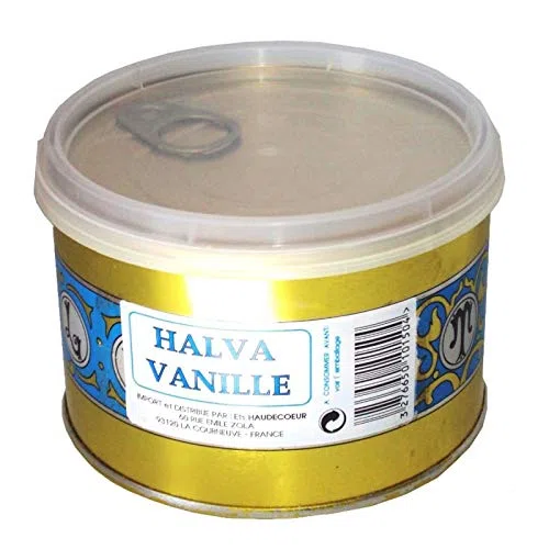 SAMIA - Halvas à la vanille de qualité supérieure - 400g - Délices sucrés de l'Orient pour les gourmands exigeants. - Lot De 3 - Vendu Par Lot