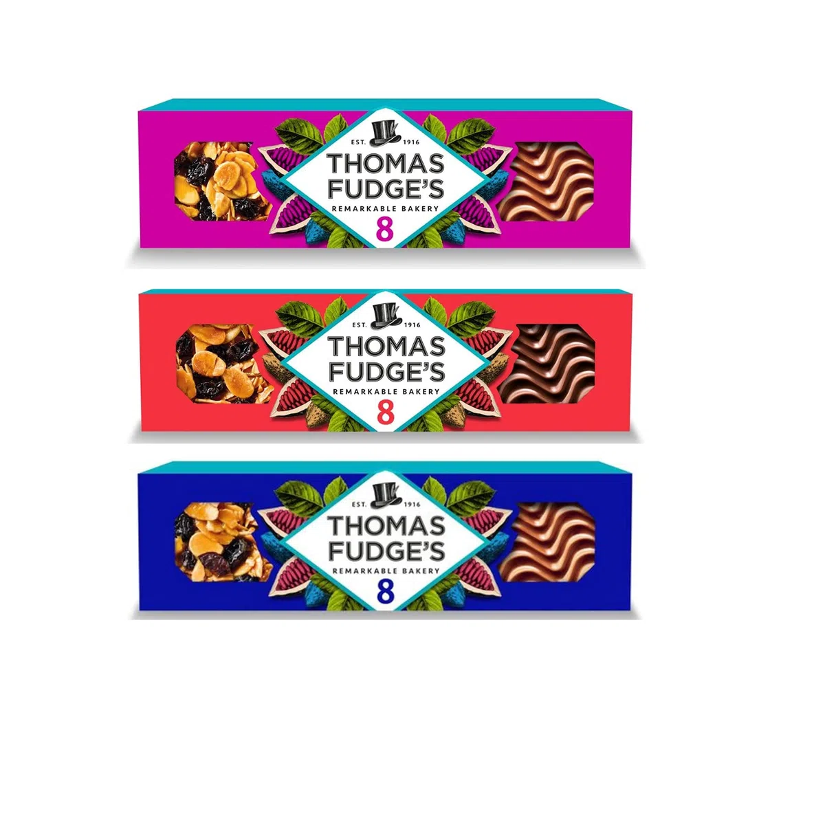 Florentines au chocolat au lait Fudges (152 g) regroupées de caramels salés (152 g) et de florentines au chocolat noir (152 g)