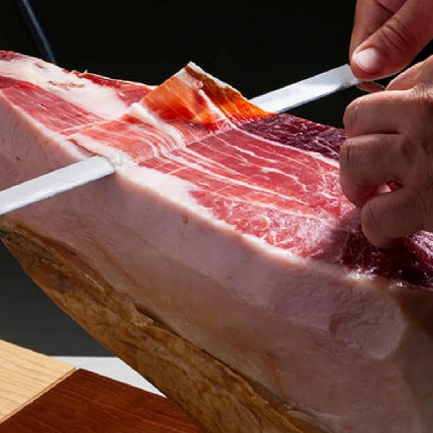 LalolaGourmet - Jambon Serrano Trevélez I.G.P. (7.5/8 kg) - Jambon Espagnol Blanc - Label BLUE Avec Plus de 17 Mois de Maturation Naturelle - 100% Naturel et Sans Gluten