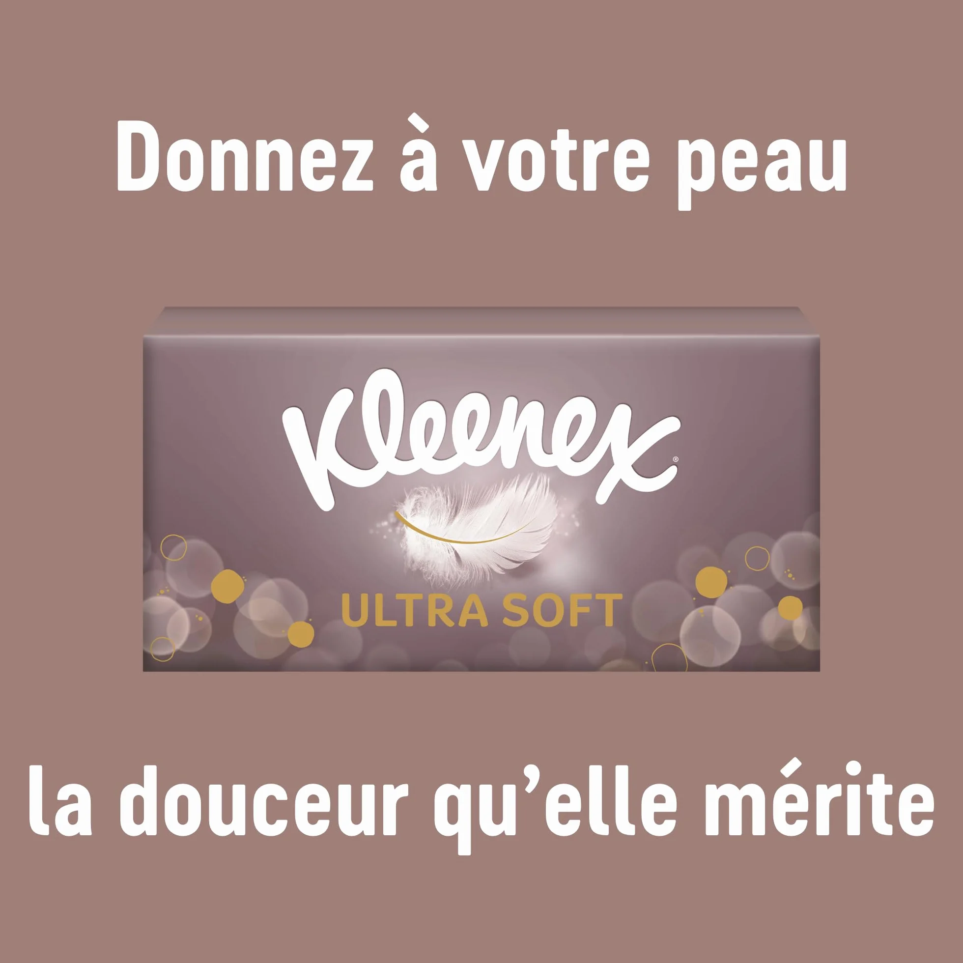 KLEENEX - Mouchoirs boîte Ultra-soft (24 boîtes de 64 mouchoirs) - doux et soyeux qui laissent une sensation de bien-être sur la peau - Fabriqué en France