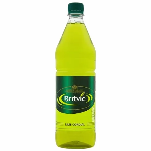 Britvic Lime Cordial Lot de 12 bouteilles de 1 l