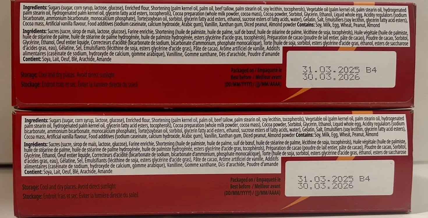 Lotte Lot de 2 tartes au chocolat