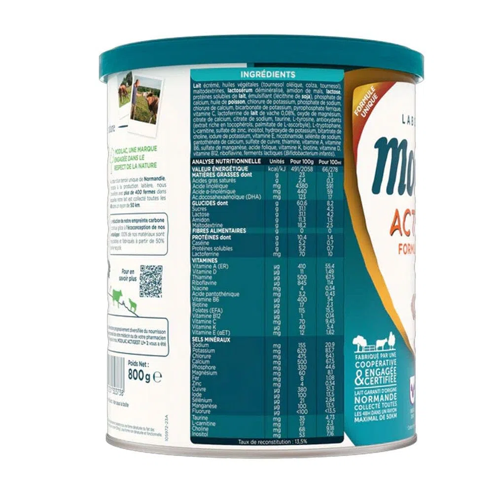 Modilac Actigest 2E Âge de6 à 12 Mois, 800g
