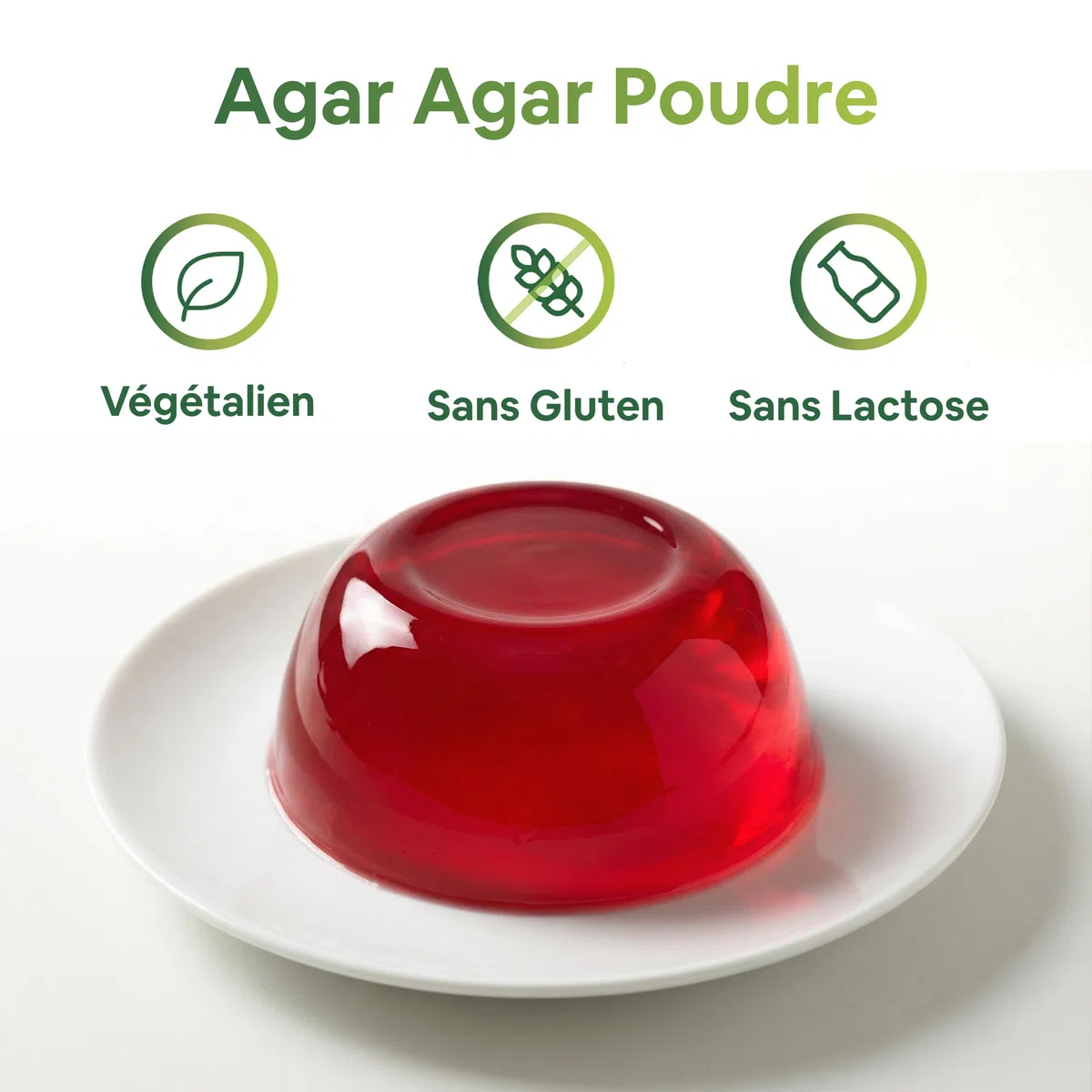 Food Bites Agar Agar Poudre Alimentaire 1 Kg - Gélatine en Poudre Épaississant pour Desserts, Cuisine Moléculaire & Mixologie - Gelatine Vegetale 100% Pure - eBook OFFERT 20 Recettes