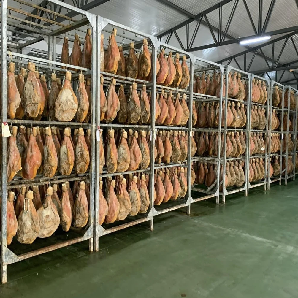 Jambon Serrano Gran Reserva Espagnol Entier avec Os 6,5–7,5 kg | Affiné 15+ mois | Jamón Serrano avec os | Sans additifs | Certifié UE (ETG) | Produit d’Espagne par The Black Hoof