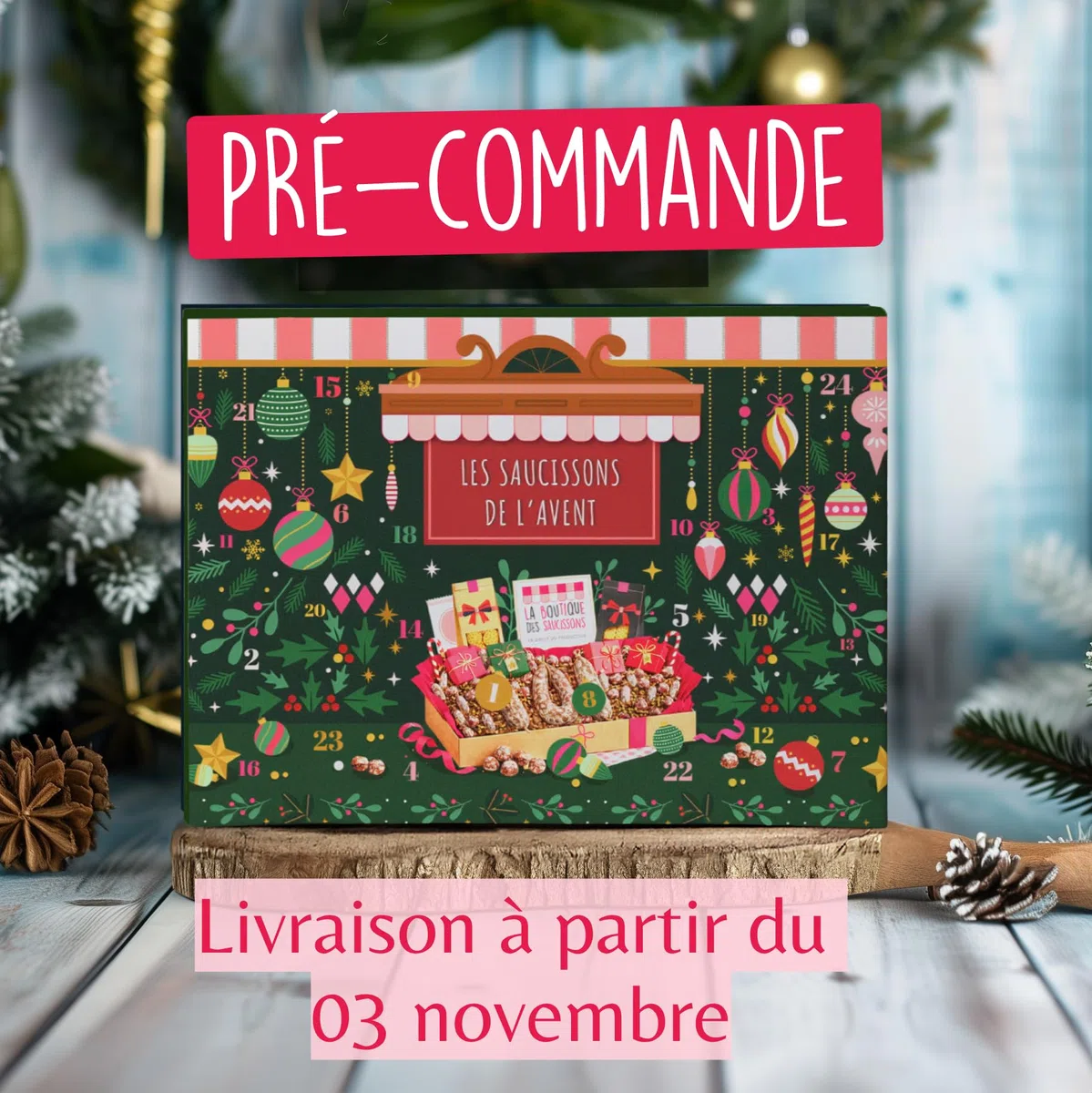 Calendrier de l'avent saucisson artisanaux