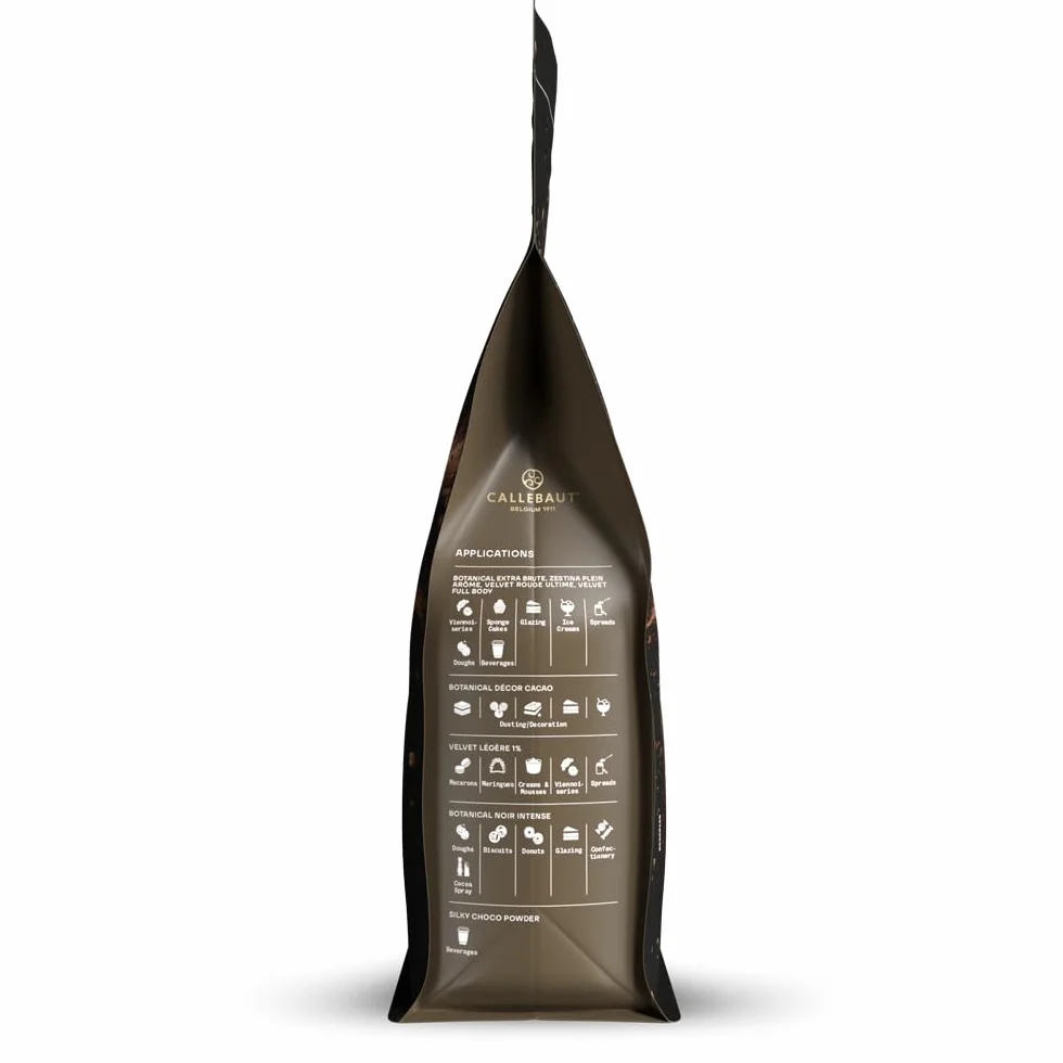 Callebaut Poudre de cacao Noir Intense - 1 kg de cacao noir premium (transformé)